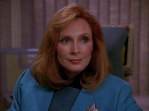 Gates McFadden body measurements facelift boob job